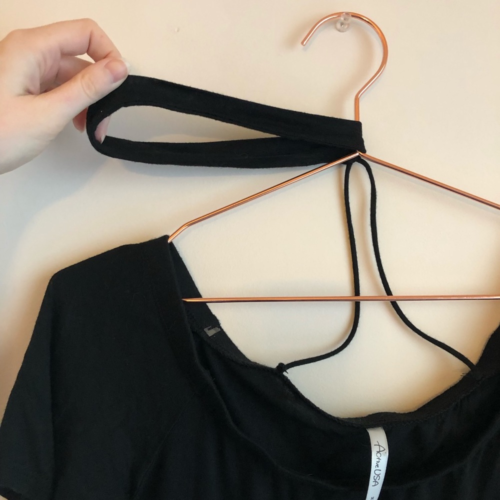 Black choker top